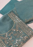 Blue- Glass Tissue Unstitched