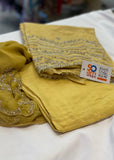 Yellow Shimmer Unstitched Suit