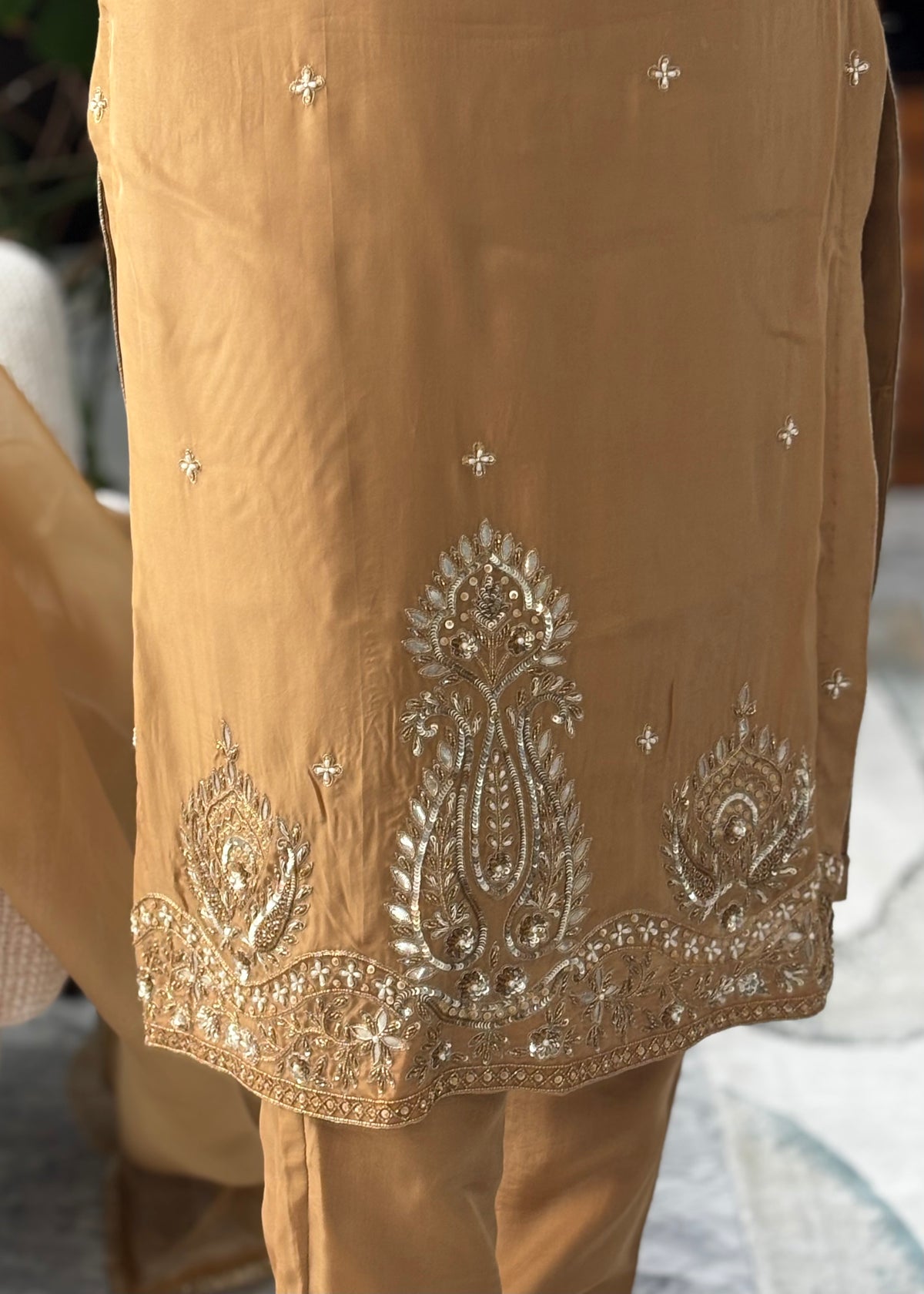 Golden Brown Trouser  Suit