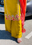 XS Yellow Plazzo Outfit