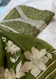 Mehndi Banarsi Suit
