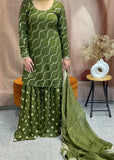 Mehandi Green Sharara suit