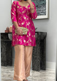 Banarasi Pink Trouser Suit