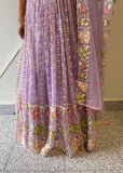 Net embroidered Lehnga