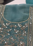 Blue- Glass Tissue Unstitched