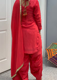 Crepe Patiala Salwar Suit