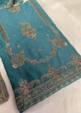 Zari Work Unstitched suit.