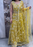 Yellow White Lehnga