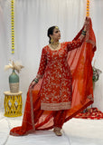 Bridal Rust Salwar Suit