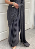 Grey Saree in Sequence