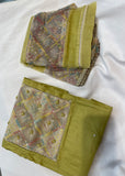 Sober Mehndi Green Suit