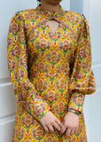 Puff-Sleeves Pajami Suit