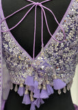 Full embroidered Purple Lehnga