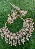 Gold Set with earings and tikka