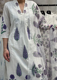 Cotton Anarkali-Trouser suit
