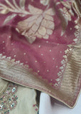 Blush-Golden Unstitched Suit