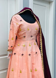 Pink Anarkali with Salwar