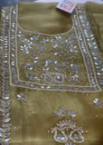 Green- Glass Tissue Unstitched Suit