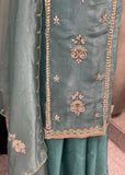 Blue- Glass Tissue Unstitched