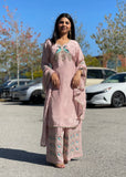 Peacock Plazzo Suit