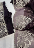 White plum Unstitched Suit