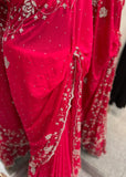 Saree with Silver work