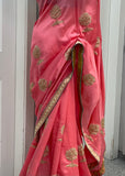 Peachy Pink Saree