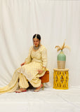 Light Gold Embroidered salwar suit