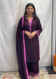 Wine Salwar Suit