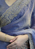 Lilac Shimmer Saree