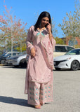 Peacock Plazzo Suit
