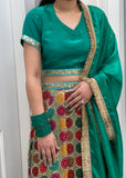 Multicolor Jaggo Lehnga