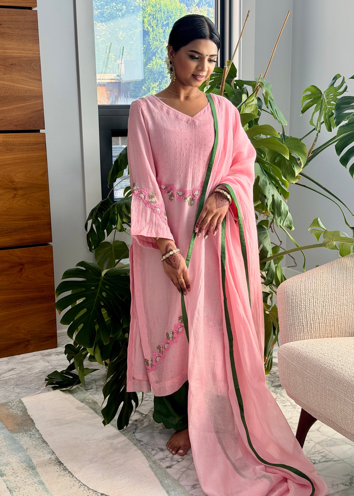 Mal Chanderi Trouser Suit