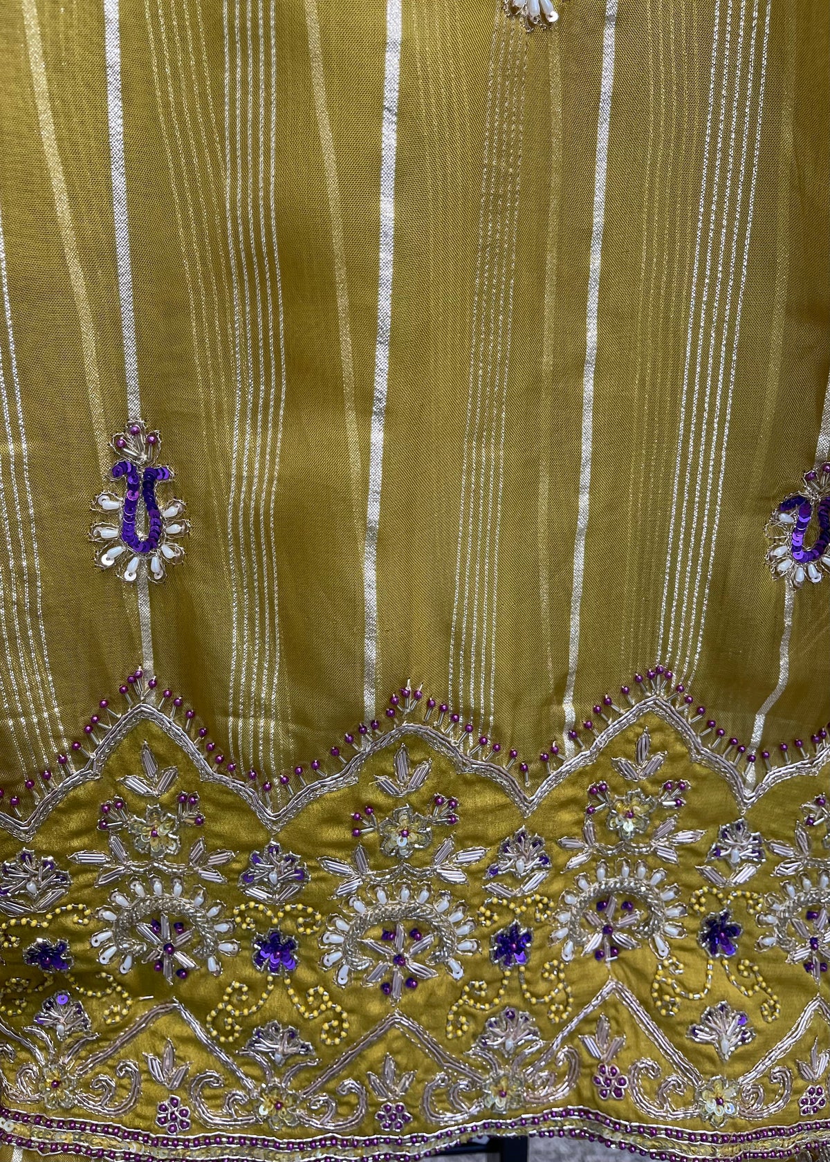 Yellow unstitched Suit