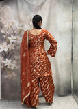 Rust Farshi Salwar Suit