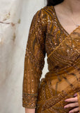 Mustard Sequence Saree