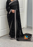 Black and Silver Saree