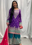 Multicolor Sharara Suit