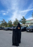 Black Pre- Pleated Saree