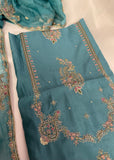 Zari Work Unstitched suit.
