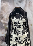 Black White Printed Plazzo Outfit