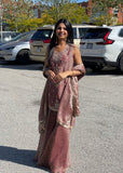 Brown Plazzo Suit