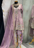 Purple Dhoti Salwar Suit