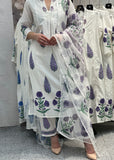Cotton Anarkali-Trouser suit