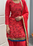 Crepe Patiala Salwar Suit