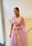 Net embroidered Lehnga