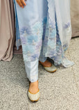 Blue Flower Embroidery Suit