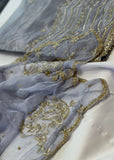 Grey Shimmer Unstitched Suit