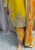 Yellow Dhoti Salwar Outfit