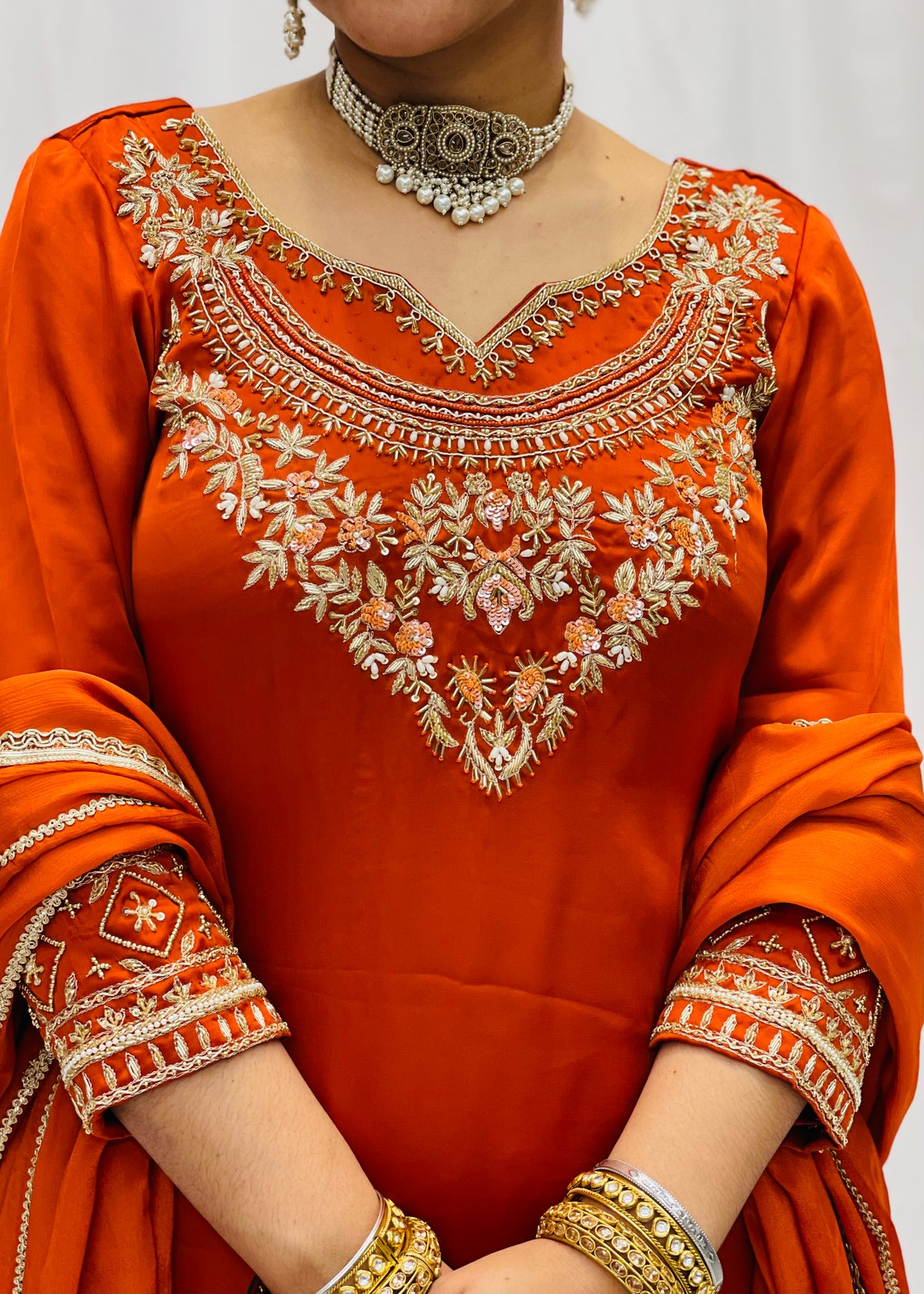 Rust Trouser Suit